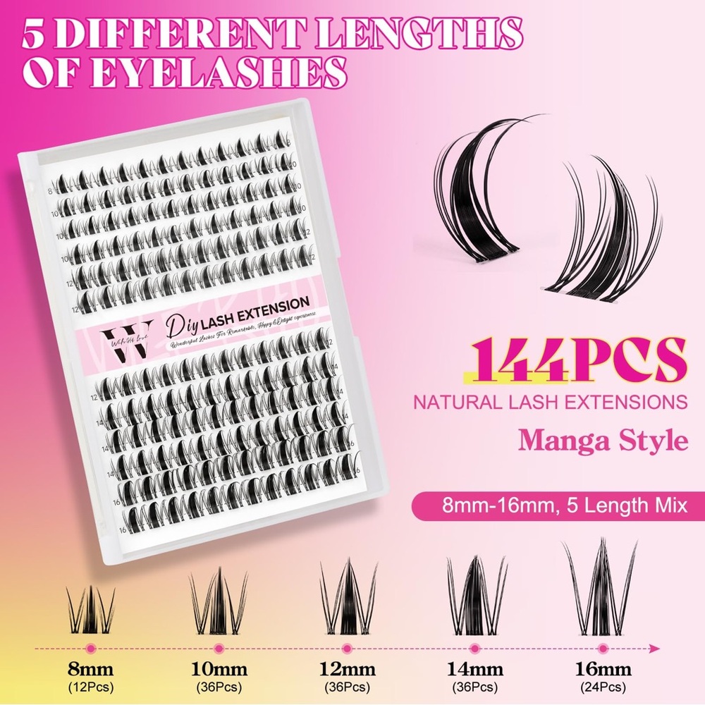 Manga Lash Clusters Kit DIY - Picture 5 of 14
